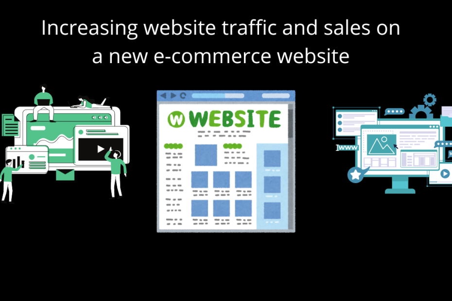 Increasing website traffic and sales on a new e-commerce website