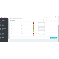 Global ActivationDeactivation of Product Colors in PrestaShop