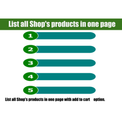 List all your Shops products in one page with add to cart button