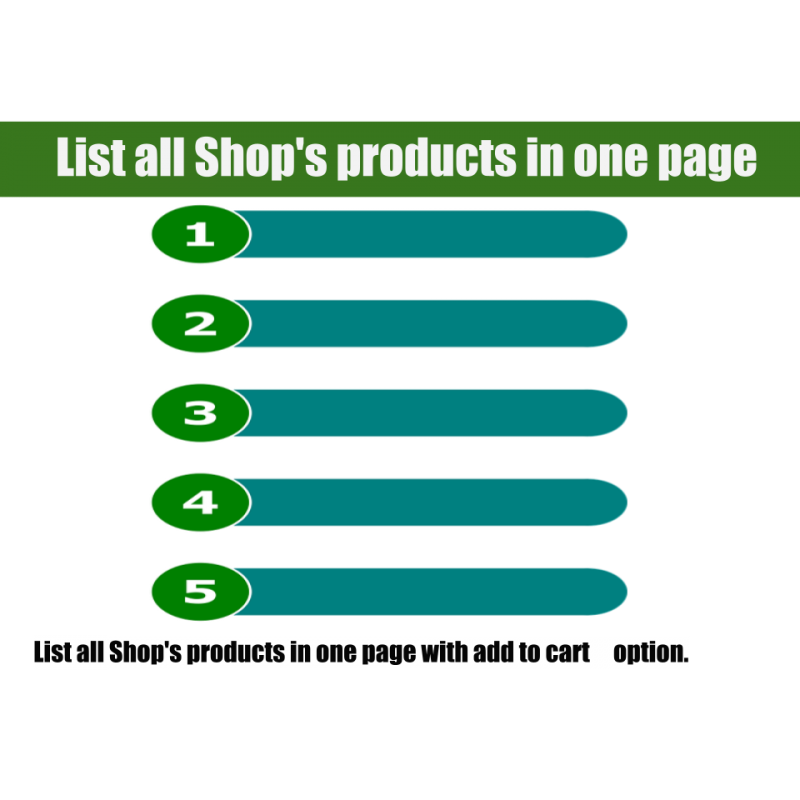 List all your Shops products in one page with add to cart button