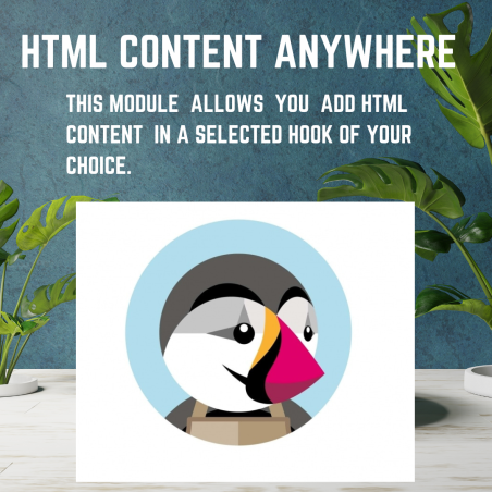 PrestaShop HTML  Content anywhere