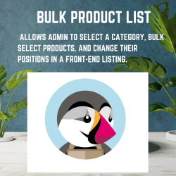 PrestaShop Bulk List products in home page